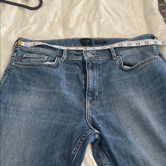 H&M Blue Flare Jeans with Black and Red Embroidery - Picture 4 of 6